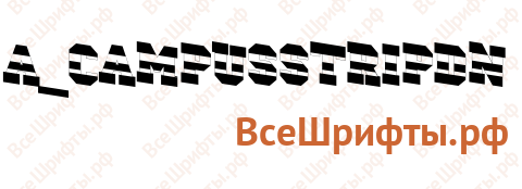 Шрифт a_CampusStripDn