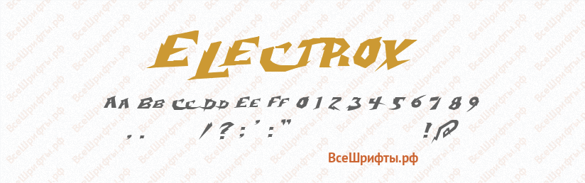 Шрифт Electrox
