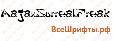 Шрифт AajaxSurrealFreak