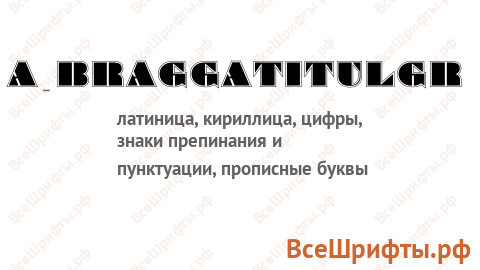 Шрифт a_BraggaTitulGr