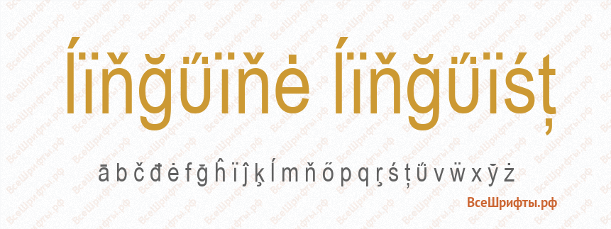 Шрифт Linguine Linguist