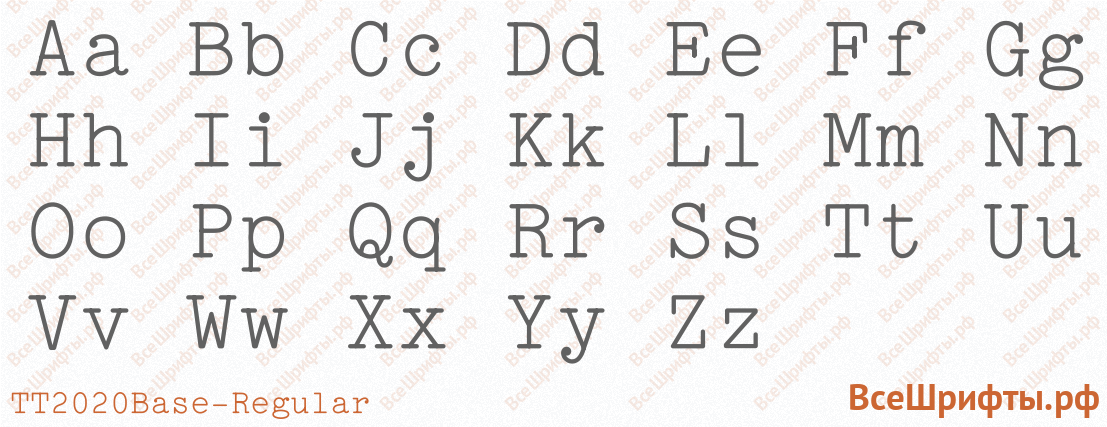 Шрифт TT2020 Base Style Regular с латинскими буквами